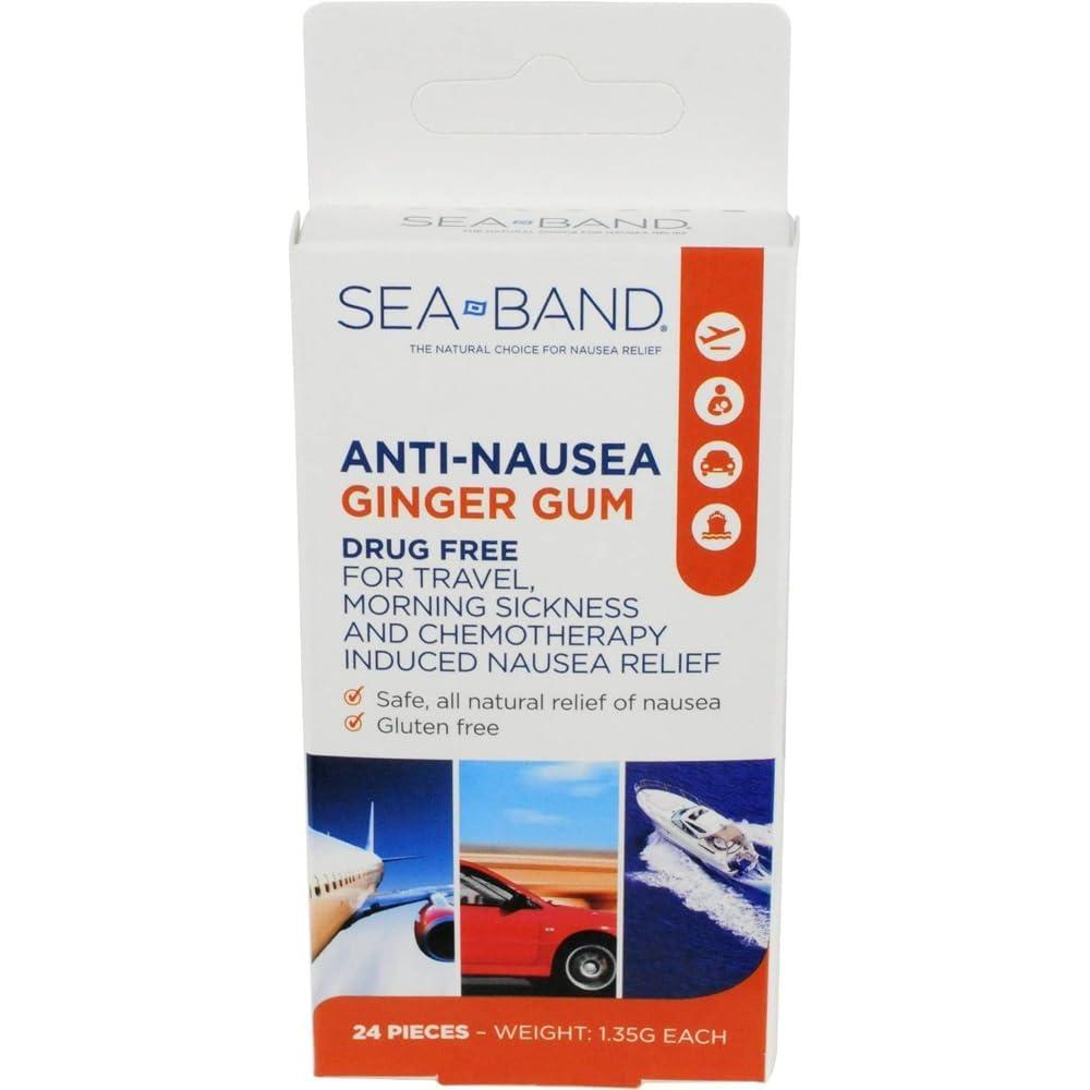 Sea-Band Sea-Band Anti-Nausea Ginger Gum (24 Pieces)