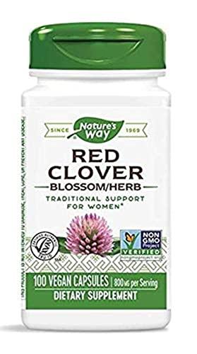 NATURE'S WAY Nature's Way, Red Clover, Blossom/Herb, 800 mg Per Serving, 100 Veggie Caps for Women