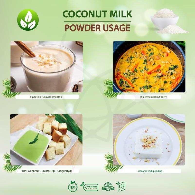 IMAGE OF COCOLEAF COCOLEAF Coconut Milk Powder and Coconut Sugar(Shakkar) Combo Pack,Coconut Cream Powder, Coconut Jaggery Sugar Powder, Coconut Milk Powder 300g and Coconut Palm Sugar 400 g