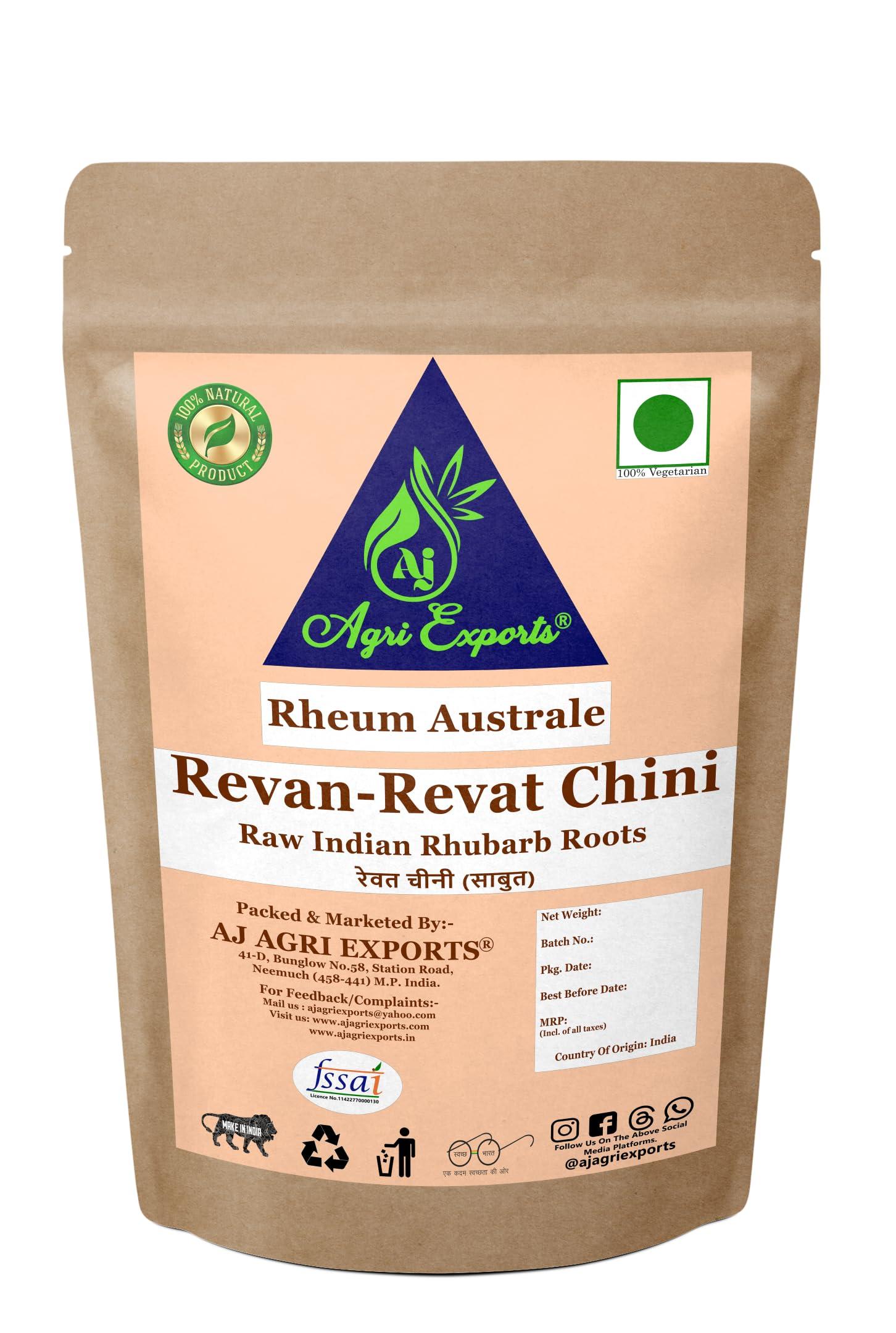 AJ AGRI EXPORTS AJ AGRI EXPORTS Revan Chini - Revat Chini - Revanchini - Revand Chini - Revatchini - Indian Rhubarb - Rheum Emodi - Rheum Australe - (100Gram)
