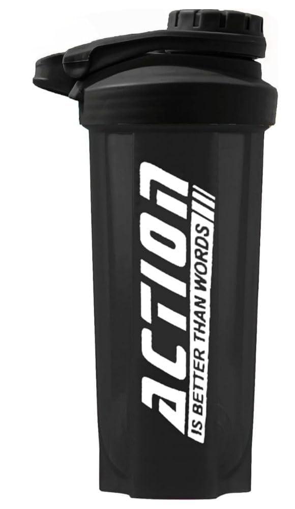 ELLEGIANT ELLEGIANT Gym Shaker Bottle for Protein Shake | Combo Pack with Portable Protein Powder Container | Supplement Powder Carrying Funnel with carbiner Key Chain |Combo Pack of 2 | 700 ML