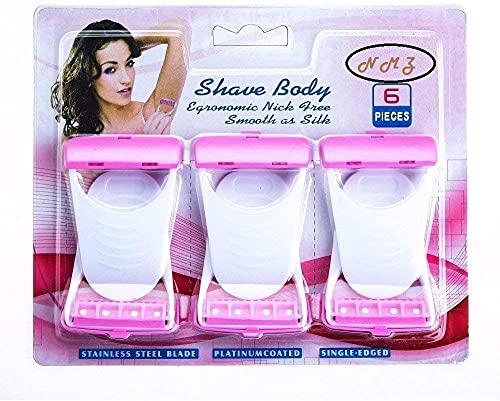 Kproxi Kproxi Women's Razor Blade Hair Removal Disposable Blades 6 Pc Safty Stainless Blade Wet Use Shaving Razor