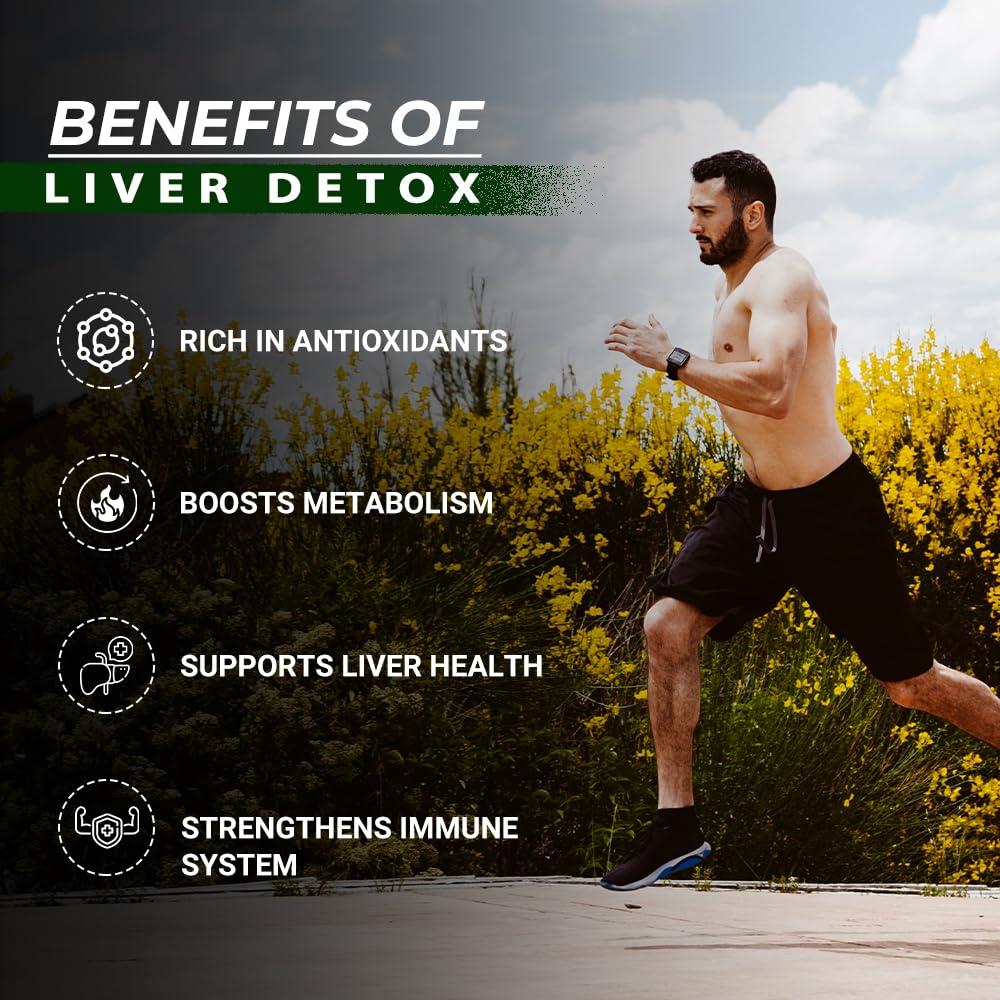 Divya Himalayan Divya Himalayan Plant-Based Liver Detox Supplement, 60 Tablets, Vegan, Non-GMO, Gluten-Free, Herbal Liver Support Formula