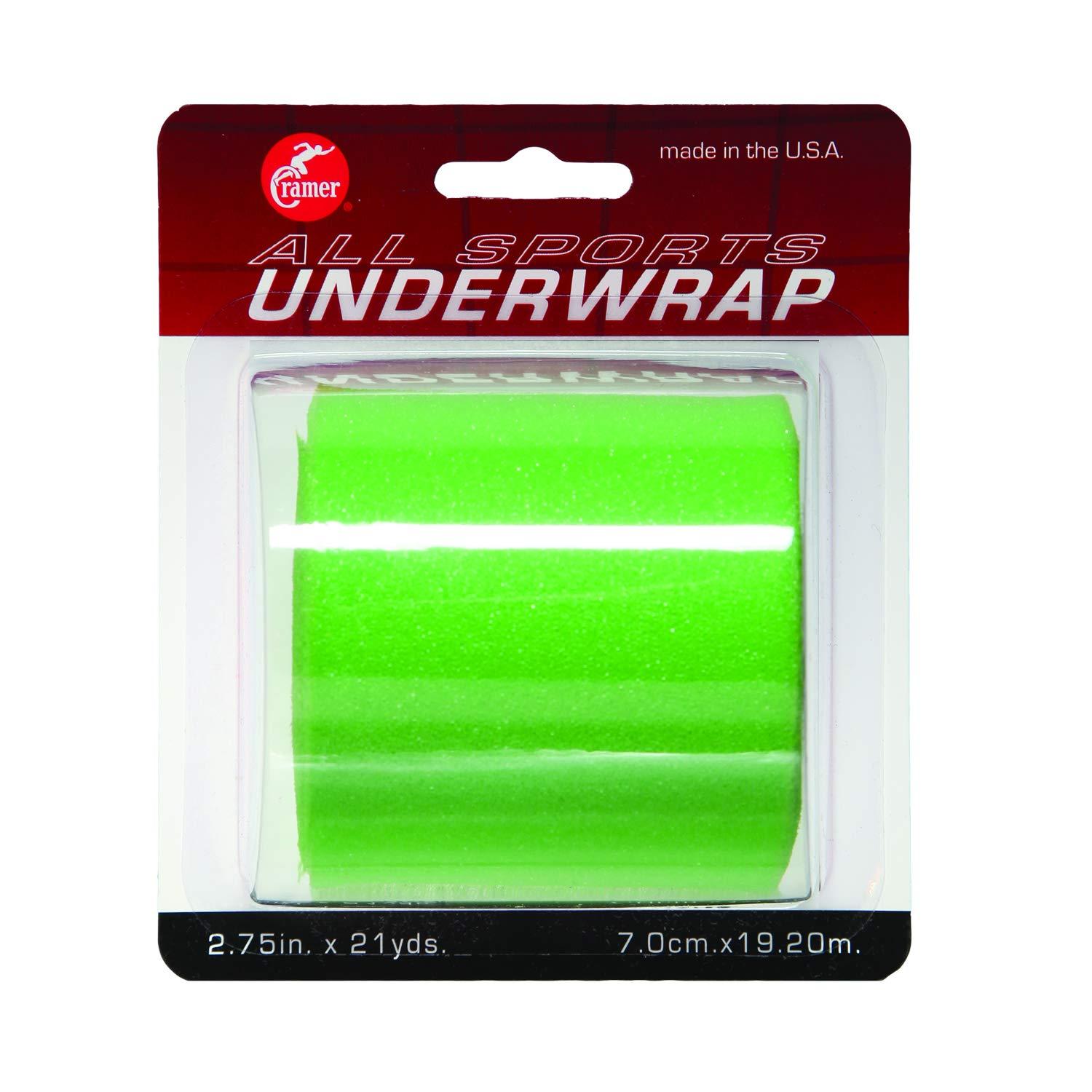 Cramer Cramer Tape Underwrap, Sports PreWrap for Athletic Ankle, Wrist, and Injury Taping Jobs, Hair Tie, Headband, Patella Support, Pre-Wrap Athletic Tape Supplies, 2.75\" X 21\" Yard Single Roll of Pre Wrap