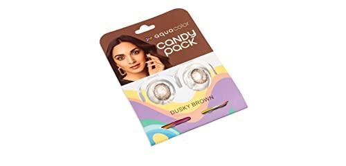 AQUALENS CONTACT LENSES AQUALENS CONTACT LENSES Aquacolor Dusky Brown Candy Pack Zero Power Colored Lenses (2 Lens/Box)