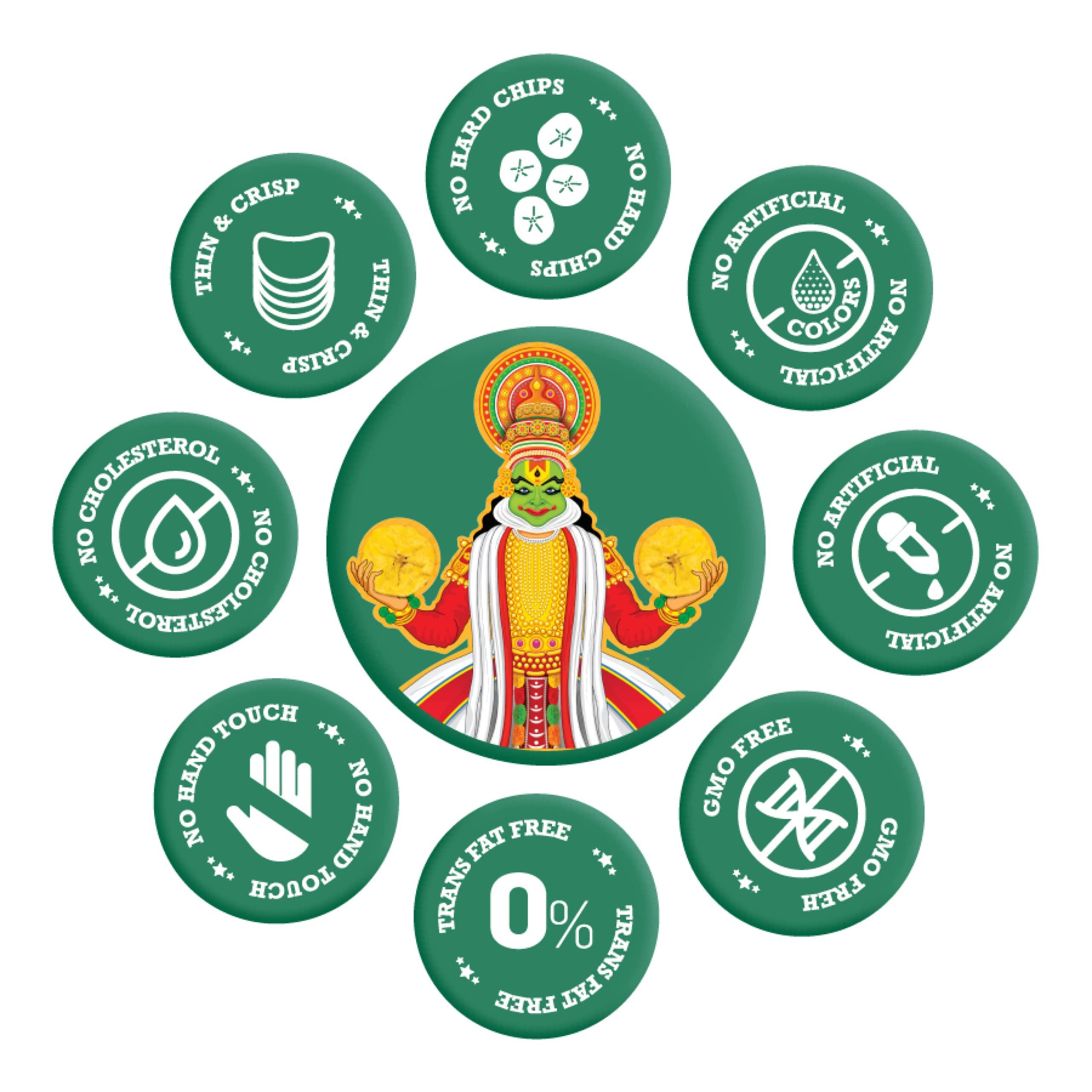 BEYOND SNACK Beyond Snack Kerala Banana Chips Thin Crunch Crispy Snacks 600g (100g*6packs) - Party Pack (600gms (Pack of 6), Combo)