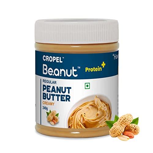 Beanut Beanut Peanut Butter Creamy From Real Roasted Pressed Protein, Non GMO, Gluten Free, Free Gym, Cholesterol & Vegan, Exercise Gym Daily Energetic - (240g, Pack of 1)
