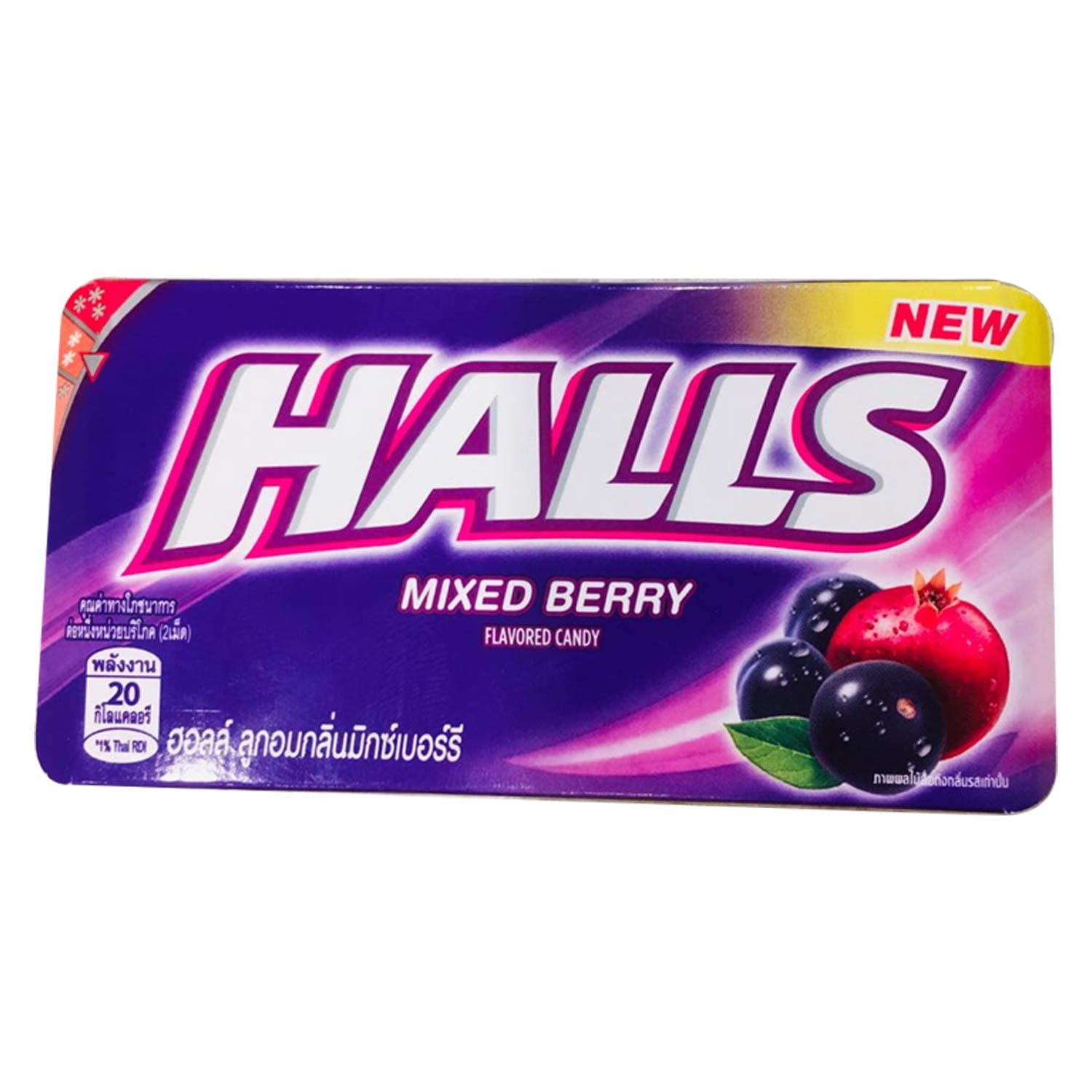 HALLS HALLS Mixed Berry Flavoured Candy - 18 Pack, 18 x 22.4 g
