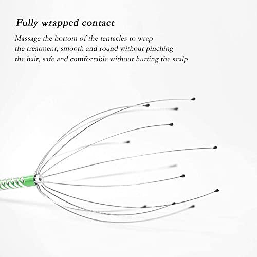 VAVSU VAVSU Scalp Massage Machine Head Massager Scalp Scratcher 12 Fingers Head Scratcher For Head Massage Body Relaxing Hair Massage | Pack of 2-Assorted Color