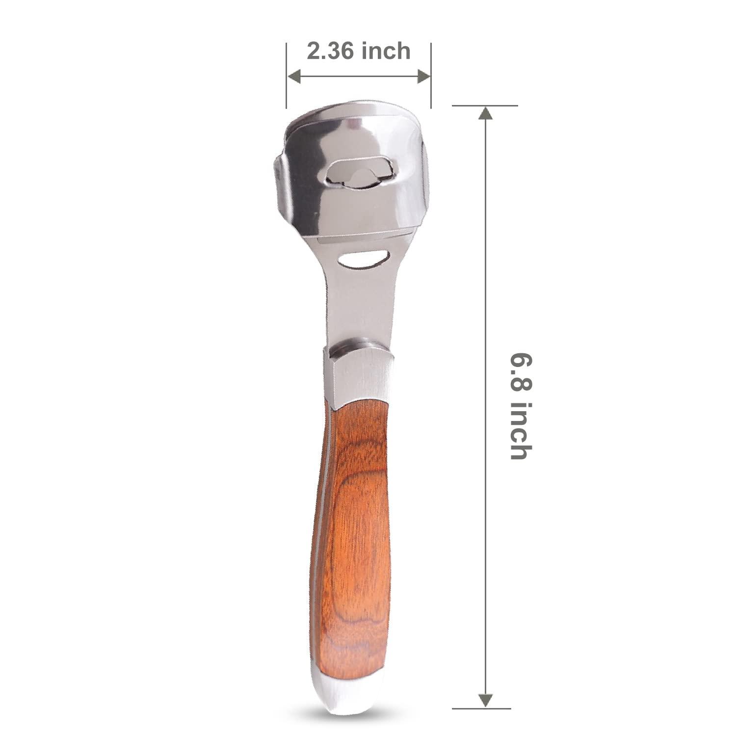 Dr Foot Dr Foot Pedicure Callus Remover | For Corn Shaver, Hard Dead Skin, Heel Skin Calluses Remover Filer| Wooden Handle with 10 Blades (Pack of 5)