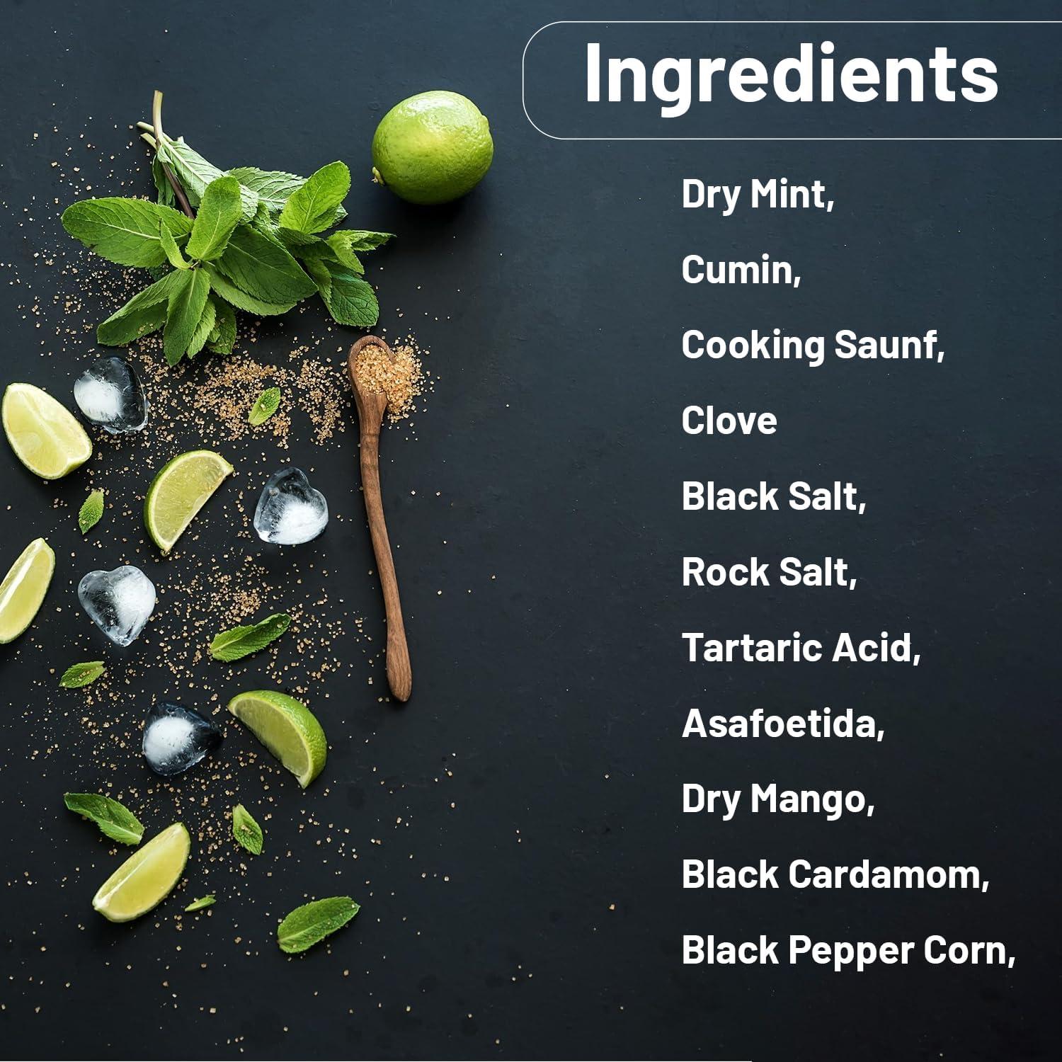 Chounk Chounk Chatpata Jaljeera/Jaljira Masala Powder 200 Grams (100g x 2 Pack) | Summer Drink Masala Powder | Hygienically Packed | No Preservatives | No Artificial Flavour Added