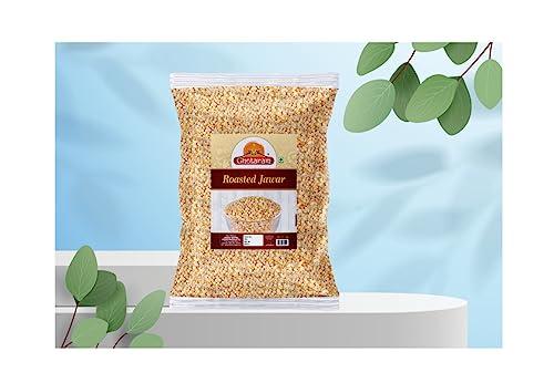 GHOTARAM Ghotaram Jowar Puffs Tasty Crunchy Puffs | Protein Puffs | Gluten Free, Low Fat Jowar | Healthy Roasted Snacks Eat Smart | Roasted Jowar Mix - Salted Puffs Bachcho Ka Favourite-300g*1Pack