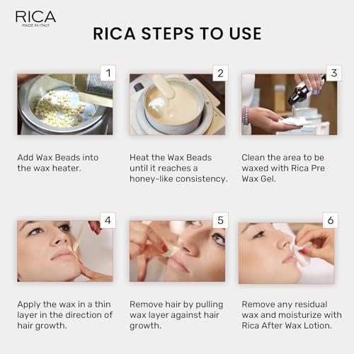 RICA Rica Brazilian Beads, Stripless & Painless Hair Removal Wax For Men & Women| Quick & Easy Tan Removal Waxing For Face, Armpit & Bikini Areas| 150 gm, Pack of 1
