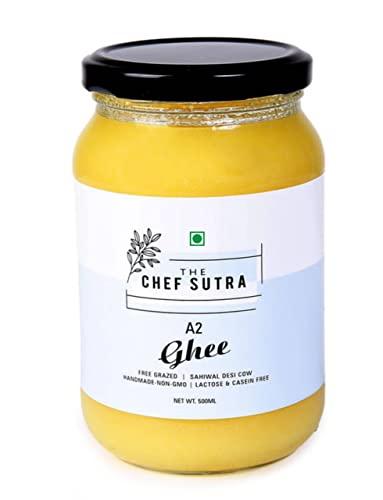 THE CHEF SUTRA The Chef Sutra A2 Desi Cow Pure Bilona Ghee pack of (500 ML)