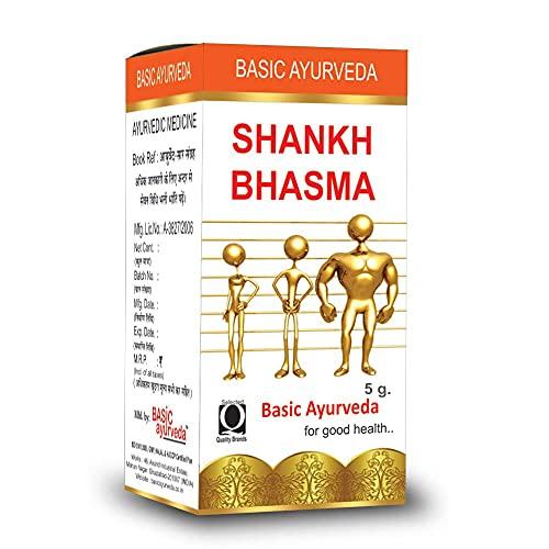 BASIC AYURVEDA BASIC AYURVEDA Shankh Bhasma 5 Grams Pack Of 5 |