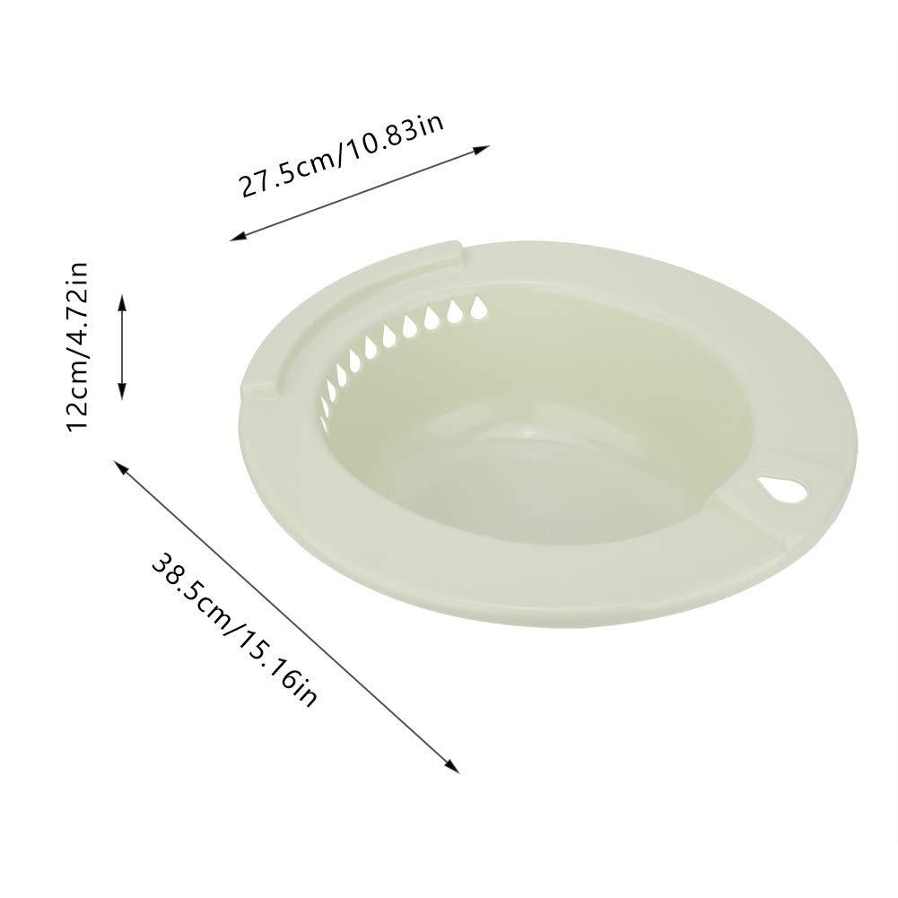 Luroze Edge Thickening Care Basin, Hemmoroid Treatment Sitz Bath, Perineal Hanging Hole Design Postoperative Care Elderly for Hip Cleaning Pregant(Green)
