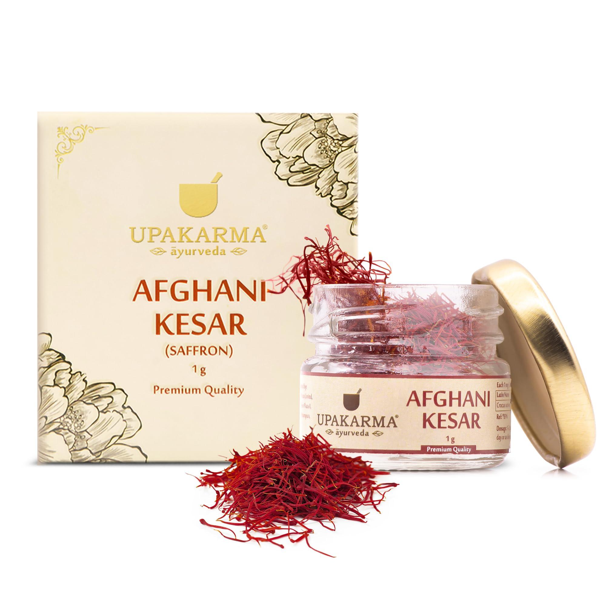 UPAKARMA UPAKARMA Original Afghani Kesar/Saffron | Handpicked Pure & Natural | 1 Gram- Pack of 1