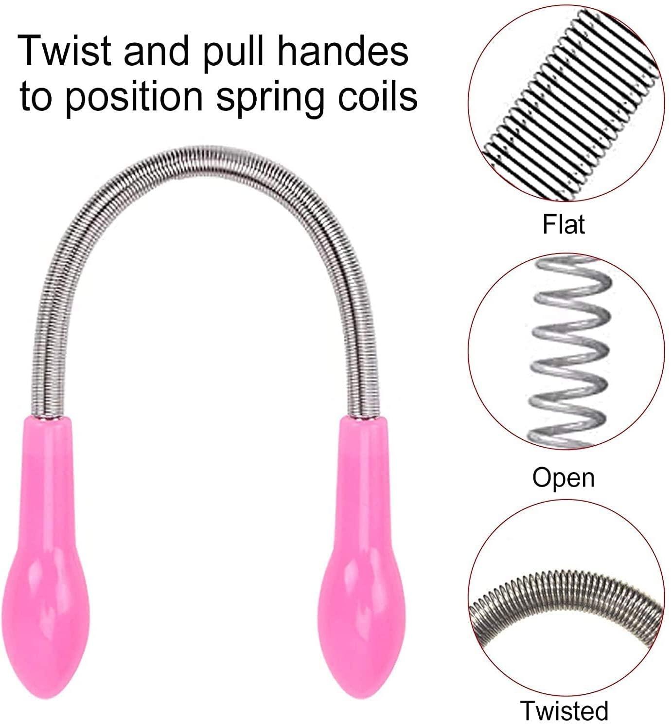 AIMERS AIMERS Facial Hair Remover Threading Tool for Women Face Epilator Bend Epilator Portable Makeup Beauty Tool Removes Hair From Your Upper Lip, Chin, Cheeks and Neck (3)