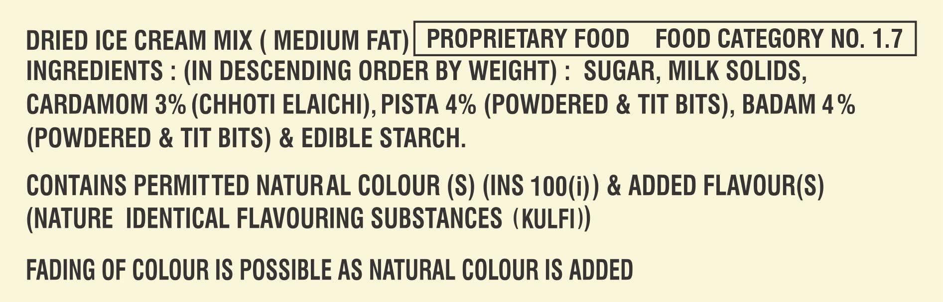 Chaman Chaman Instant Kulfi Powder Badam, Pista Mix 100G Ready To Cook(Pack Of 4)