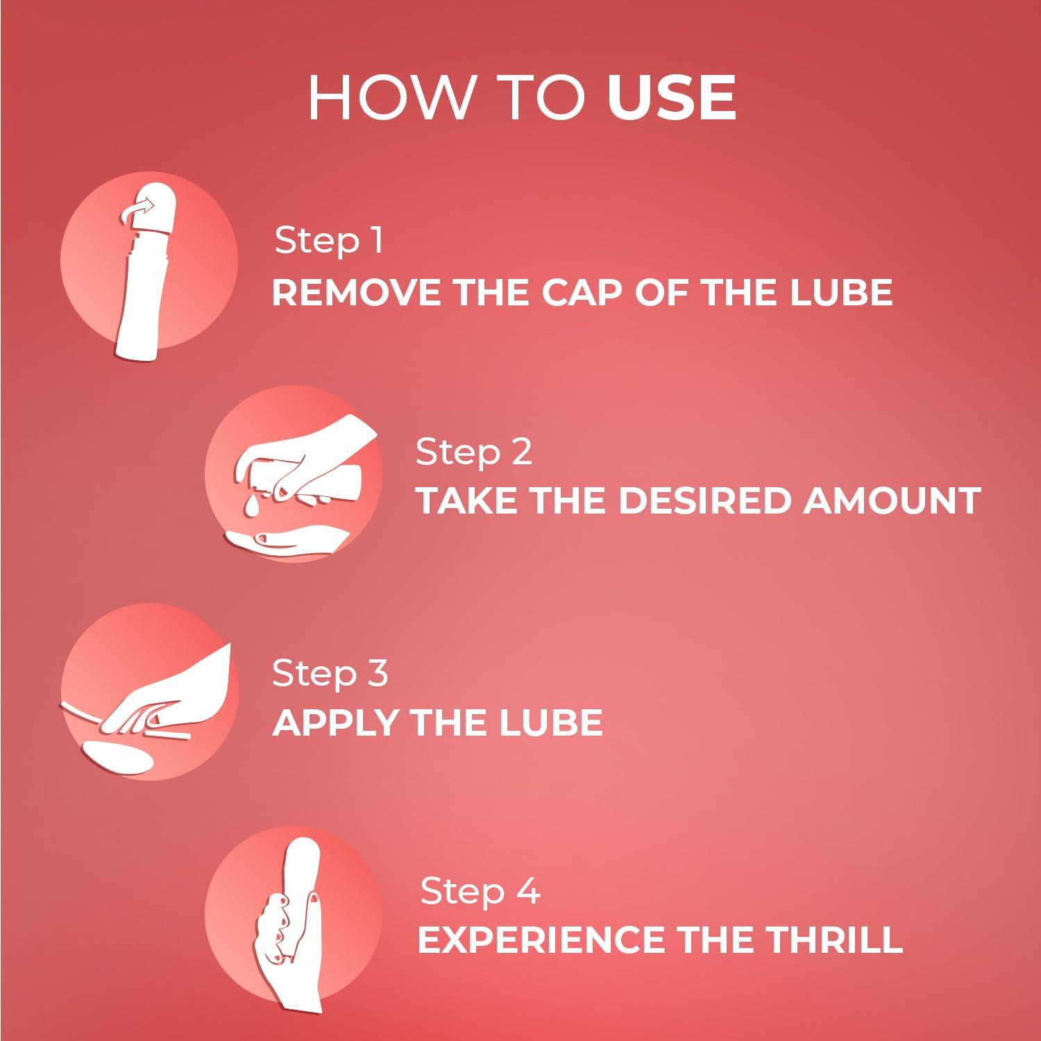 Manforce Manforce Epic Lube Strawberry Flavoured (Lubrication Gel For Men & Women) Water-Based Gel, Skin-Friendly, Safe To Use With Condoms, 60ml (Pack of 2)