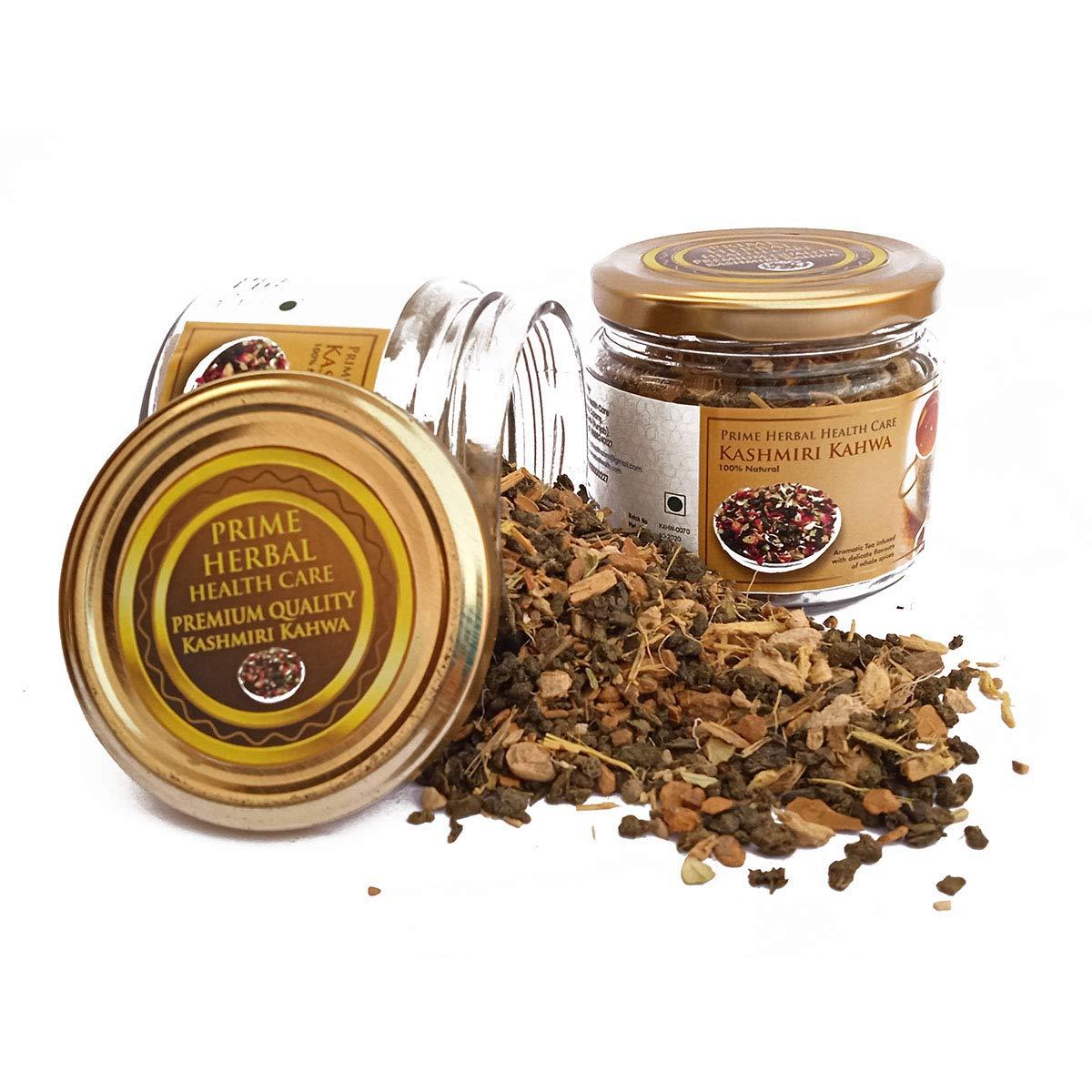 Prime Herbal Health Care Prime Herbal Health Care Kashmiri Kahwa 100 gm - Aromatic Traditional Green Tea infused with Whole Spices