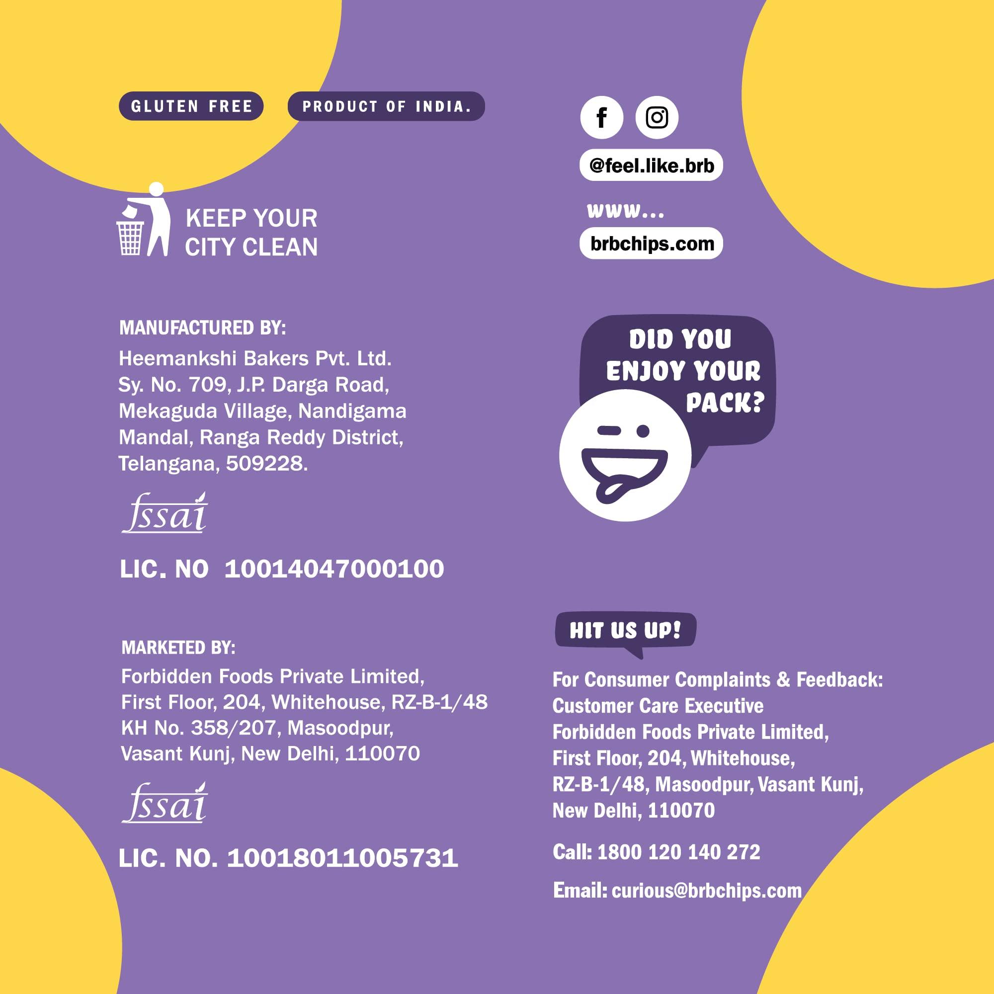 BRB BRB Corn Popped Chips | Popcorn & Nachos Upgraded | 4 Tubs X 85 Grams | 4 Flavours - Salsa, and Cheese & Olive, Red Chili Chataka & Garlic Bread