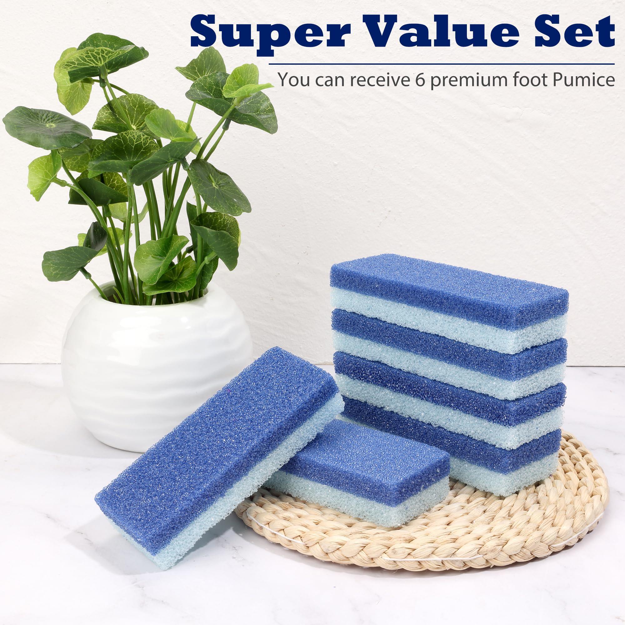 EWAGOA Foot Pumice Stone for Feet Callus Remover 6PCS Foot Pumice Foot Pumice