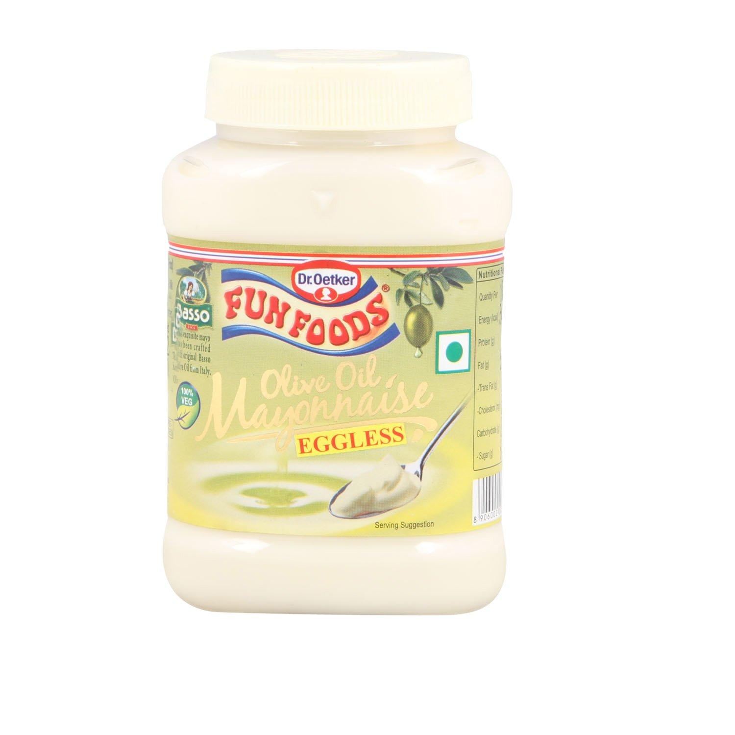 Dr. Oetker Dr. Oetker FunFoods Veg Mayonnaise Olive Oil, 250g, 100% Vegan