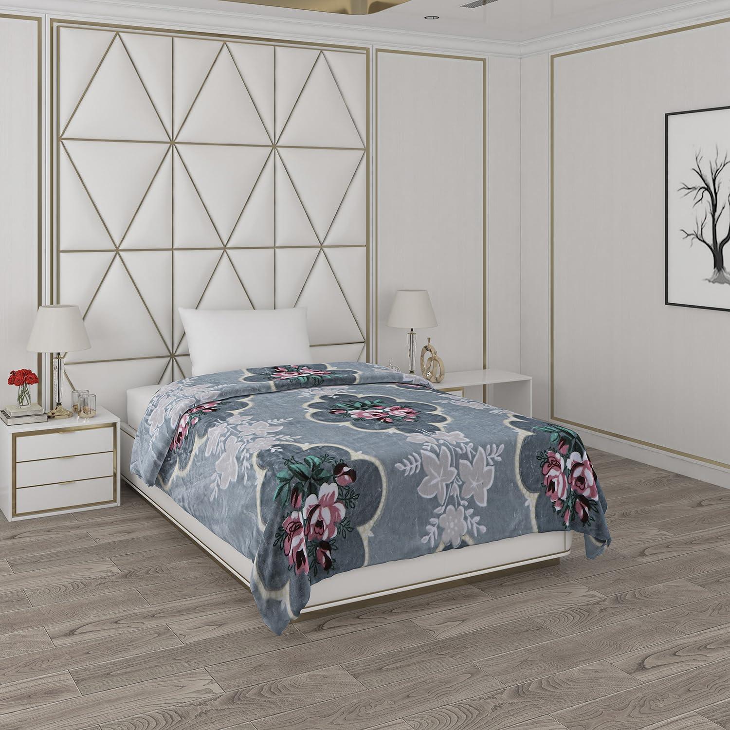 Monte Carlo Monte Carlo Printed Mild Winter 1 Ply Single Bed Blanket (24BL-RELATION-12)