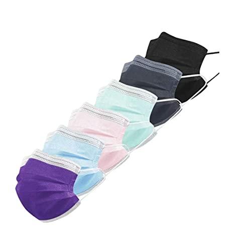 Pozlle 100PCS Black Disposable Face Mask Filter 3-ply Masks Protection Mouth Cover Masks Protection