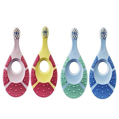 Jordan Jordan Step 1 Baby Manual Toothbrush, 0-2 Years, Extra Soft Bristles, Bpa Free Gentle To Babies. Made In Malaysia-0 Months To 24 Months Toothbrush (Blue), 1 count