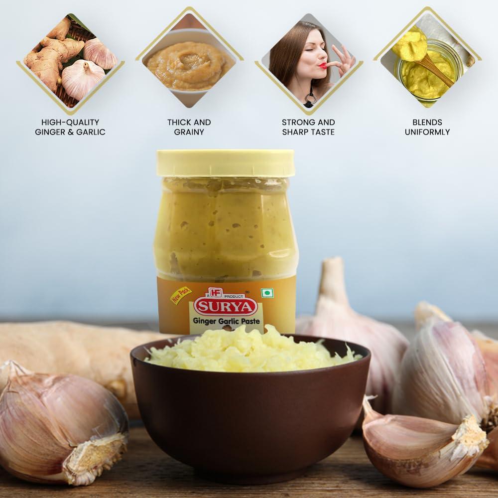 Surya Surya 500gm Ginger Garlic Paste |Adrak Lahsun Paste |Cooking Paste |Ready to use