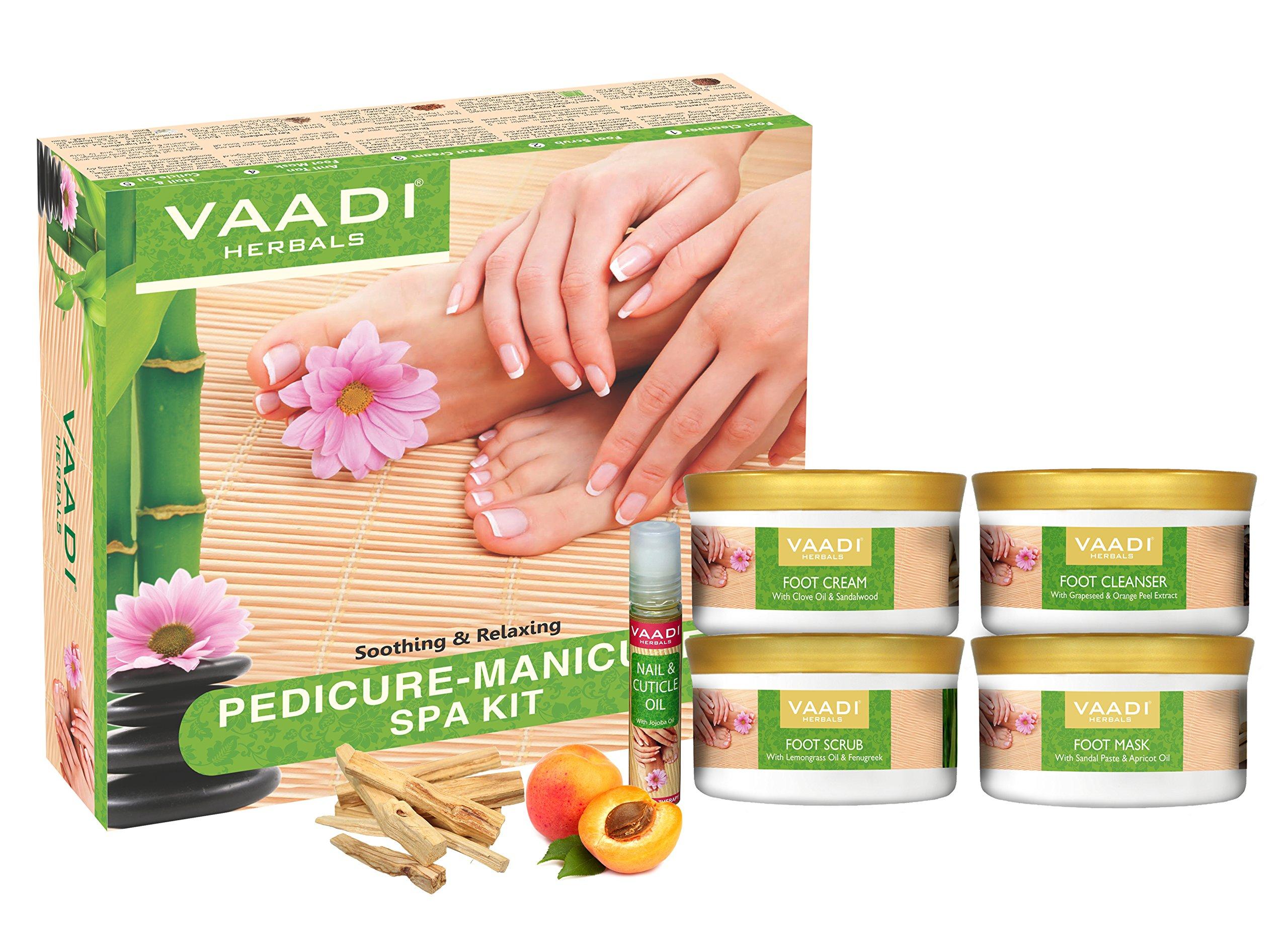 VAADI HERBALS Vaadi Herbals Soothing And Refreshing Pedicure Manicure Spa Kit, 640g