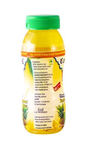 Cocojal Cocojal Pineapple Tender Coconut Water | No Added Preservatives | No Added Flavours | Not from Concentrate | 200 ml (Pack of 6)