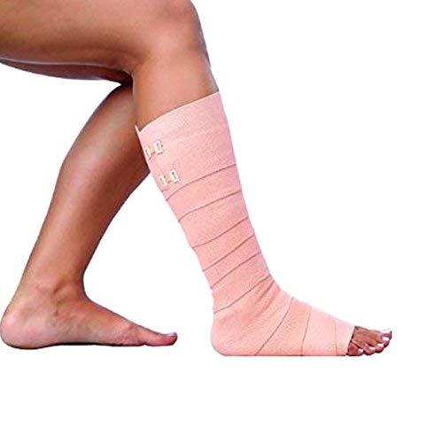 Comfort Comfort Elastic Crepe Bandage Stretched Length with Extra 2 Clips and Non Fraying Edges with End over Locking (8 cm X 4 m)