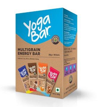 Yogabar Yogabar Protein Bar Baked brownie Box - 6 x 60 g (Box of 6 bars) and Snack Bar Variety Pack - 10 * 38 g (Box of 10 bars)