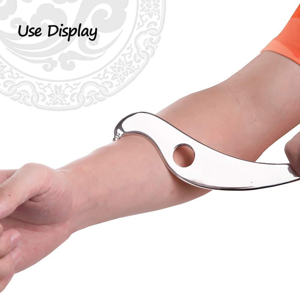 enlik Allshow Gua Sha Tool - Medical Grade Stainless Steel Scraping Massage Tool, IASTM Tool for Relaxing Soft Tissue, Reduce Head, Neck, Back Pain