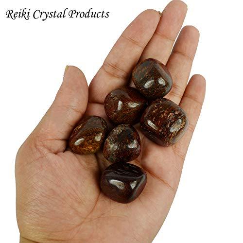 Reiki Crystal Products Reiki Crystal Products Natural Bronzite Tumble Stone Raw Rough Stone Tumbled Pack of 100 Gram