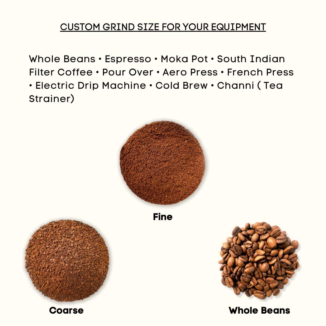 Tulum Coffee Tulum Coffee | Pulneys 100% Organic Coffee. Dark Roast, Fruity notes | Indian Coffee. - 100% Specialty Arabica - Freshly roasted (Cold Brew Grind, 250gms)