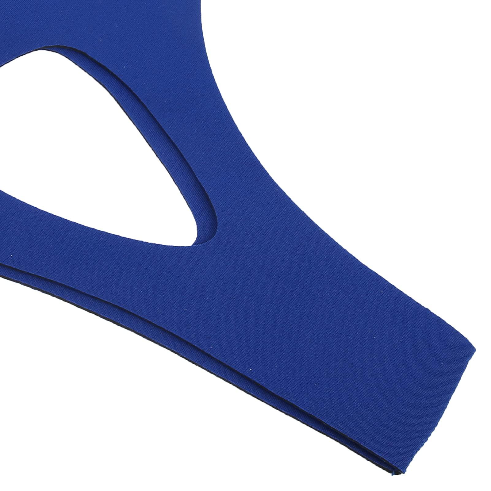 Folanda CPAP Chin Strap, Anti Snore Chin Strap, Adjustable Snoring Solution/Sleep Aid for Men and Women, Stopper Chin Straps for Snoring, Anti Snoring Devices, Stop Snoring, More Nose Breathing (Blue)