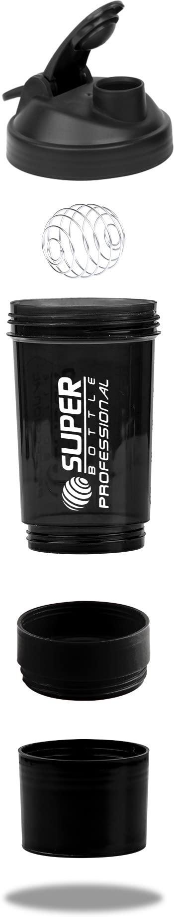 COOL INDIANS COOL INDIANS Special Protein Gym Shaker Bottle and WHEY Loader Container Bottle for PRE Workout| Sipper Bottle|Protein Shaker 500ML|100% Leak Proof and BPA Free (Black)