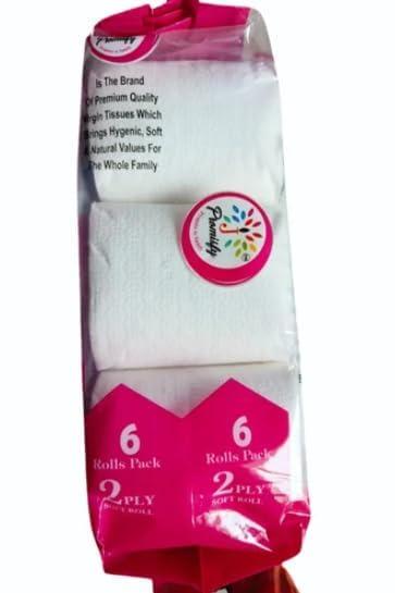 J PROMISFY Soft & Highly Absorbent, Natural & Unbleached Toilet Tissue Paper Rolls 6 Rolls (3)