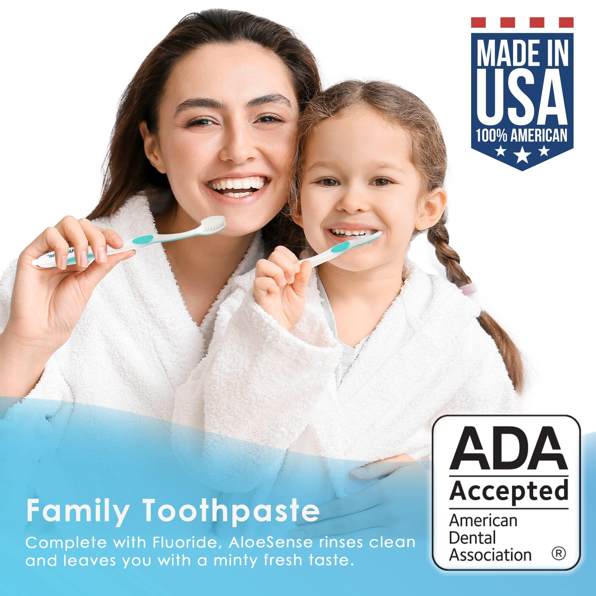 AloeSense AloeSense Naturally Soothing Fluoride Toothpaste, Fresh Mint, 5 oz (1 Count)
