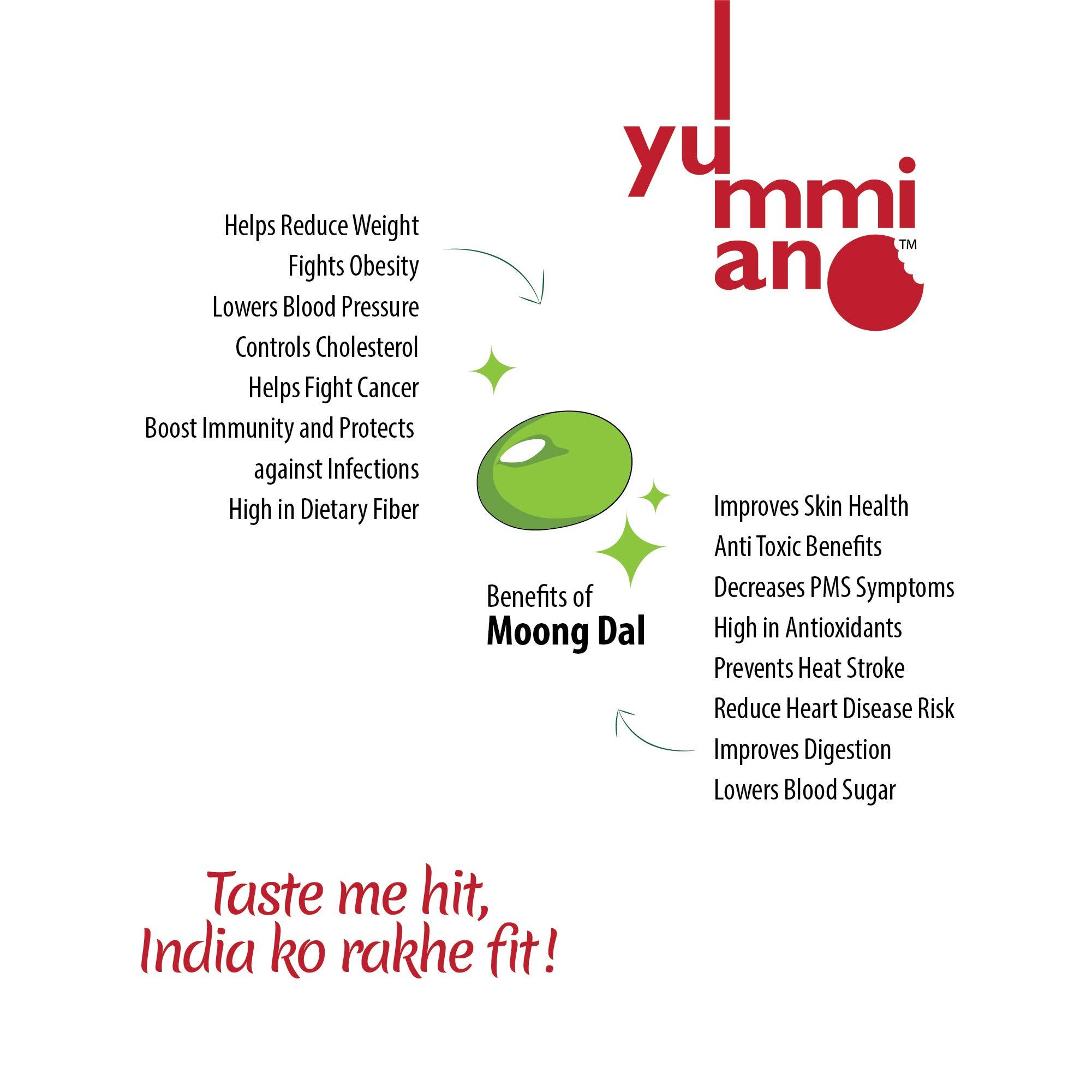 Yummiano Yummiano® Gluten Free Healthy Snacks Combo - Lite (Moong Dal Chips Garlic and Multi Chiwda) - Combined Weight: 300g