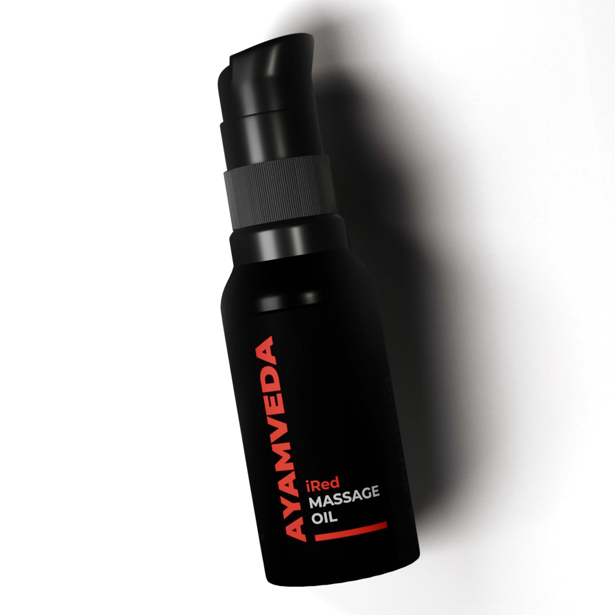 I-RED I-RED Ayamveda By Dr.Ajayita\'s - Combo | Massage Oil And Powder | Men Strength And Stamina (1 Month)