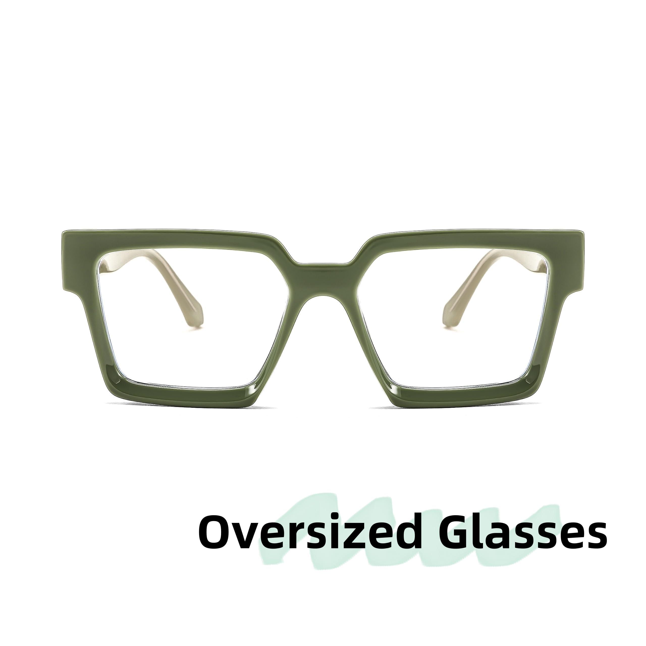 Karsaer Karsaer Oversized Computer Glasses Frames for Women Men Square Thick Frame Eye Glasses for Men E1150
