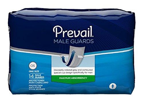 Prevail Prevail PV-811 Prevail for Men Light to Maximum Absorbency Male Guards (Pack of 14)