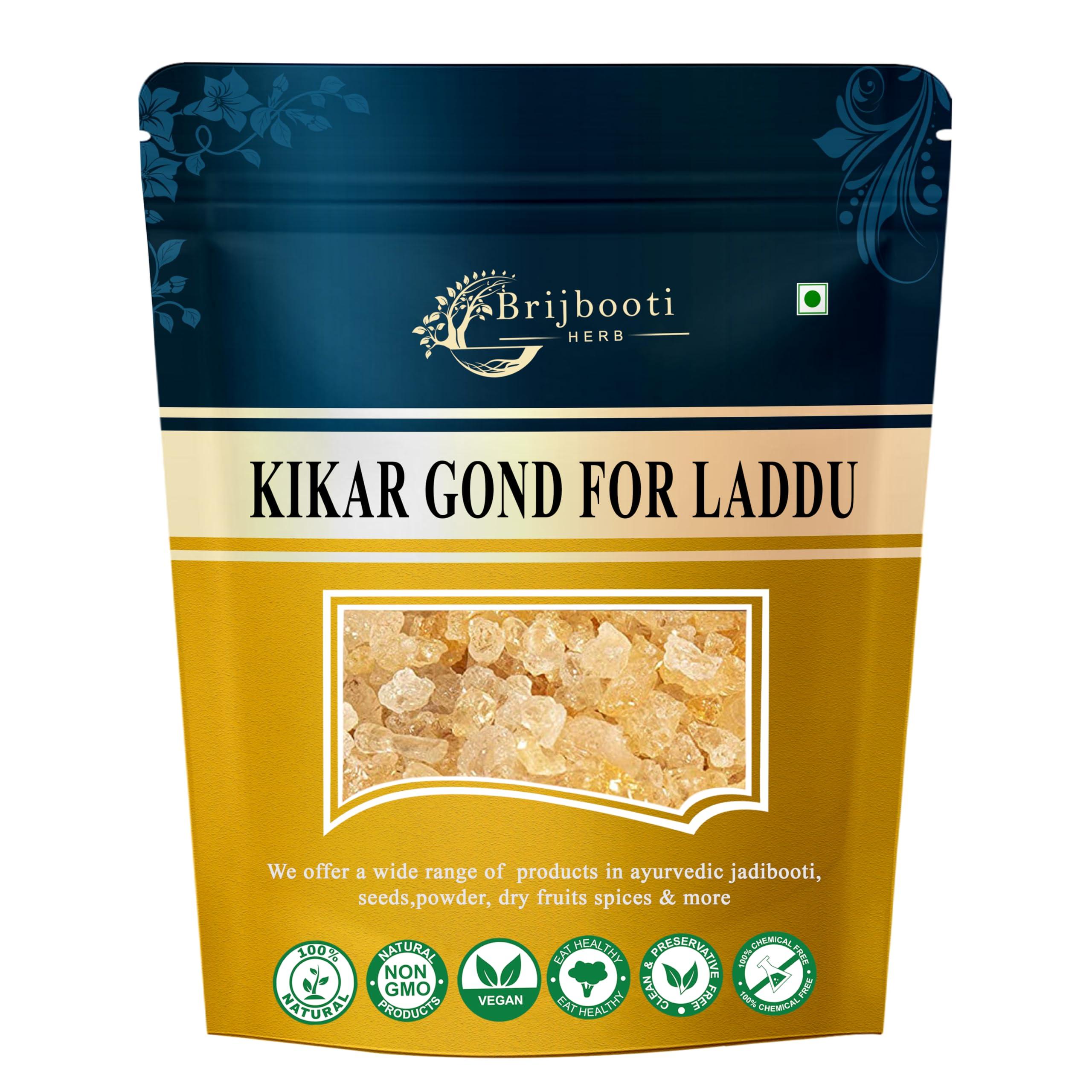 BrijBooti BrijBooti Organic Babool Gond For Ladoo -(250 Gr) Kikar Gond - Gum Arabic - Babul Gond - Premium Export Quality