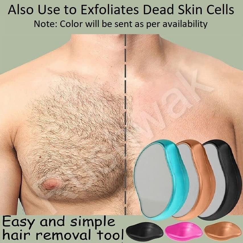Toomh Toomh Crystal Hair Remover for Women and Men Upgraded Nano-crystalline Dots Technology Crystal Hair Eraser for Women Painless Hair Remover for Women Reusable Painless Hair Removal Stone (Multicolor)