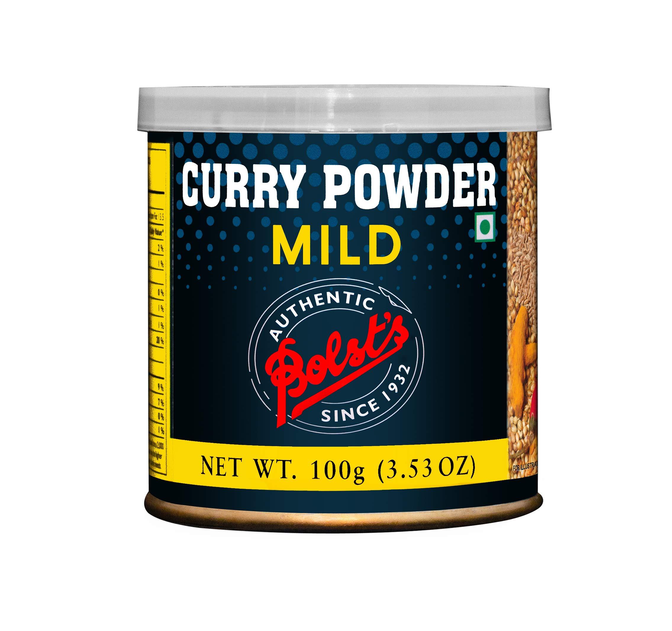 Bolst's Bolst\'s Mild Curry Powder | Curry Masala | Indian Kitchen Spices Masala | 10+ Authentic Whole Indian Spices | Multi-Purpose Cury Powder For Veg or Non-Veg Curries & Sabzis 100g